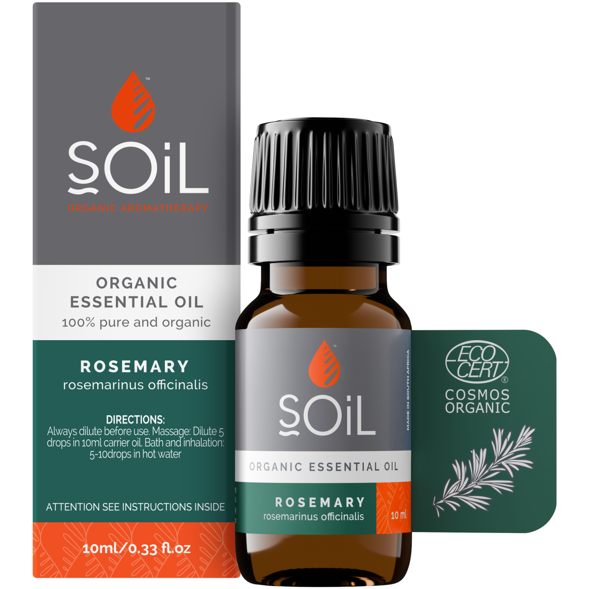 Organic Rosemary Essential Oil (Rosemarinus Officinalis) 20ml