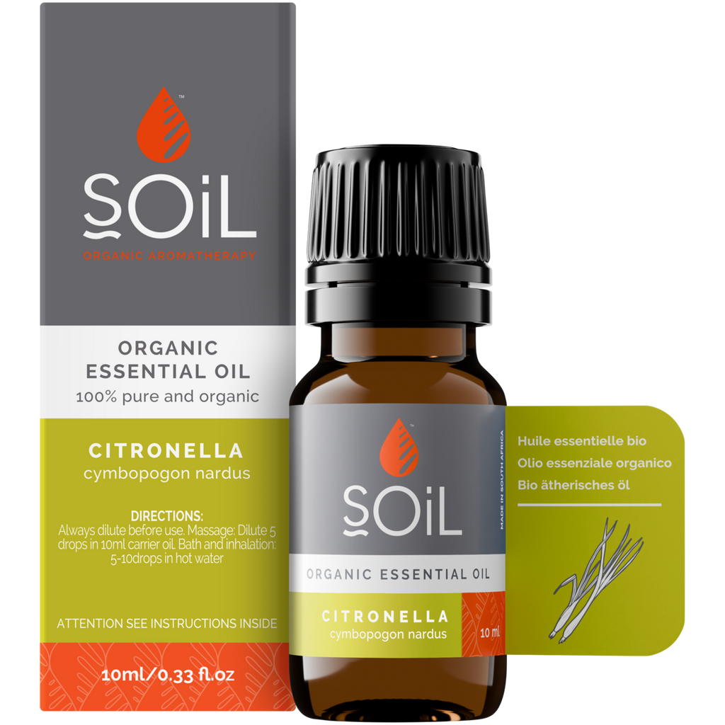 Organic Citronella Essential Oil (Cymbopogon Nardus) 10ml