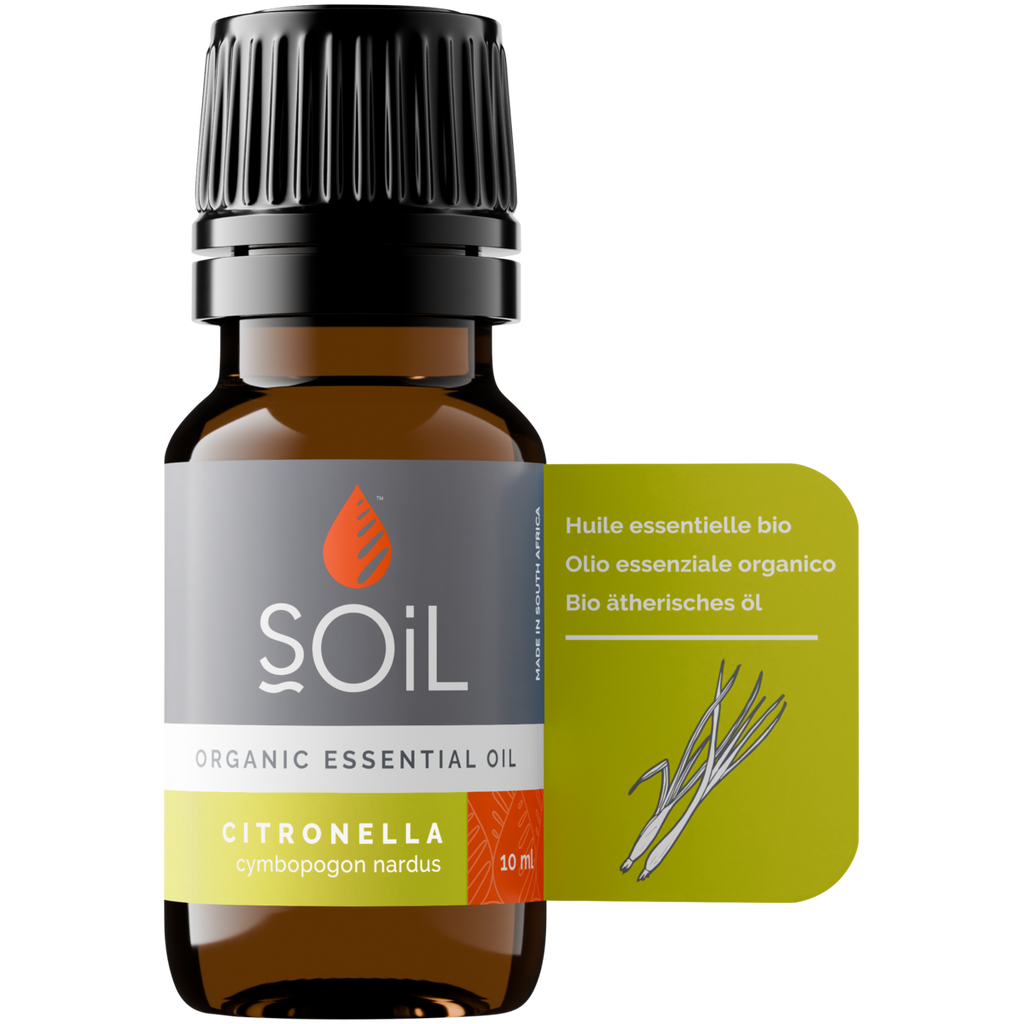 Organic Citronella Essential Oil (Cymbopogon Nardus) 10ml