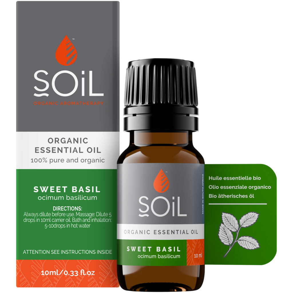 Organic Basil Essential Oil (Ocimum Basilicum) 10ml