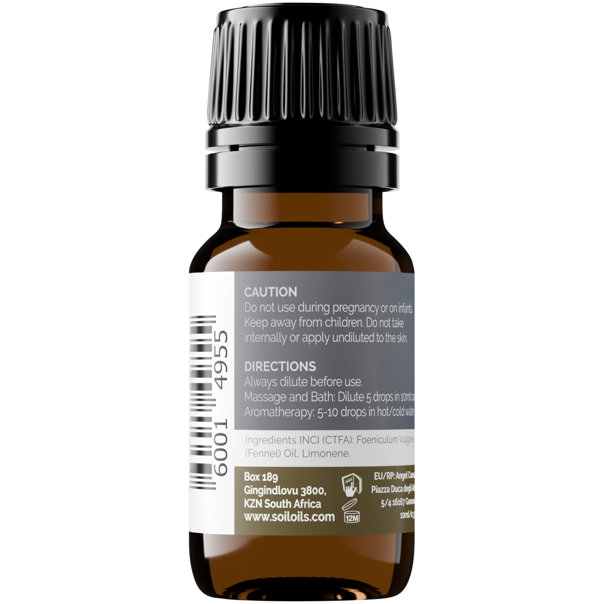 Organic Fennel Essential Oil (Foeniculum Vulgarus) 20ml