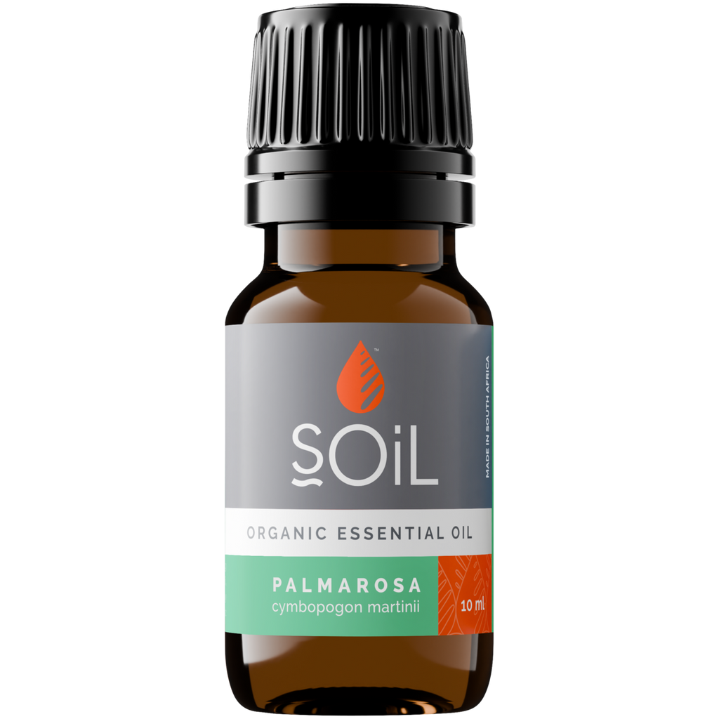 Organic Palmarosa Essential Oil (Cymbopogon Martini) 20ml