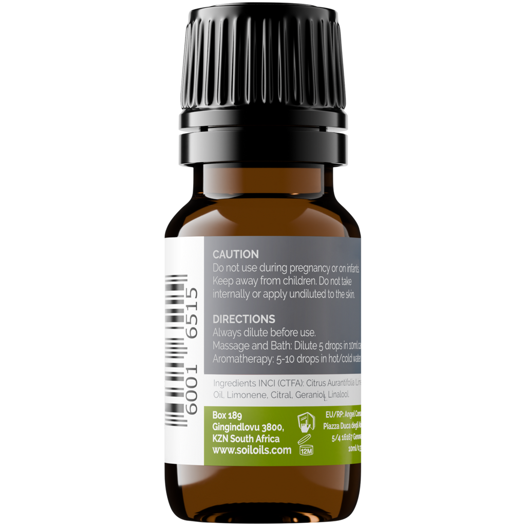 Organic Lime Essential Oil (Citrus Aurantifolia) 20ml