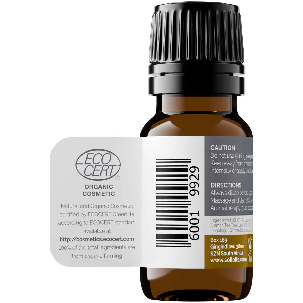 Organic Lemon Tea Tree Essential Oil (Leptospermum Petersonii) 20ml
